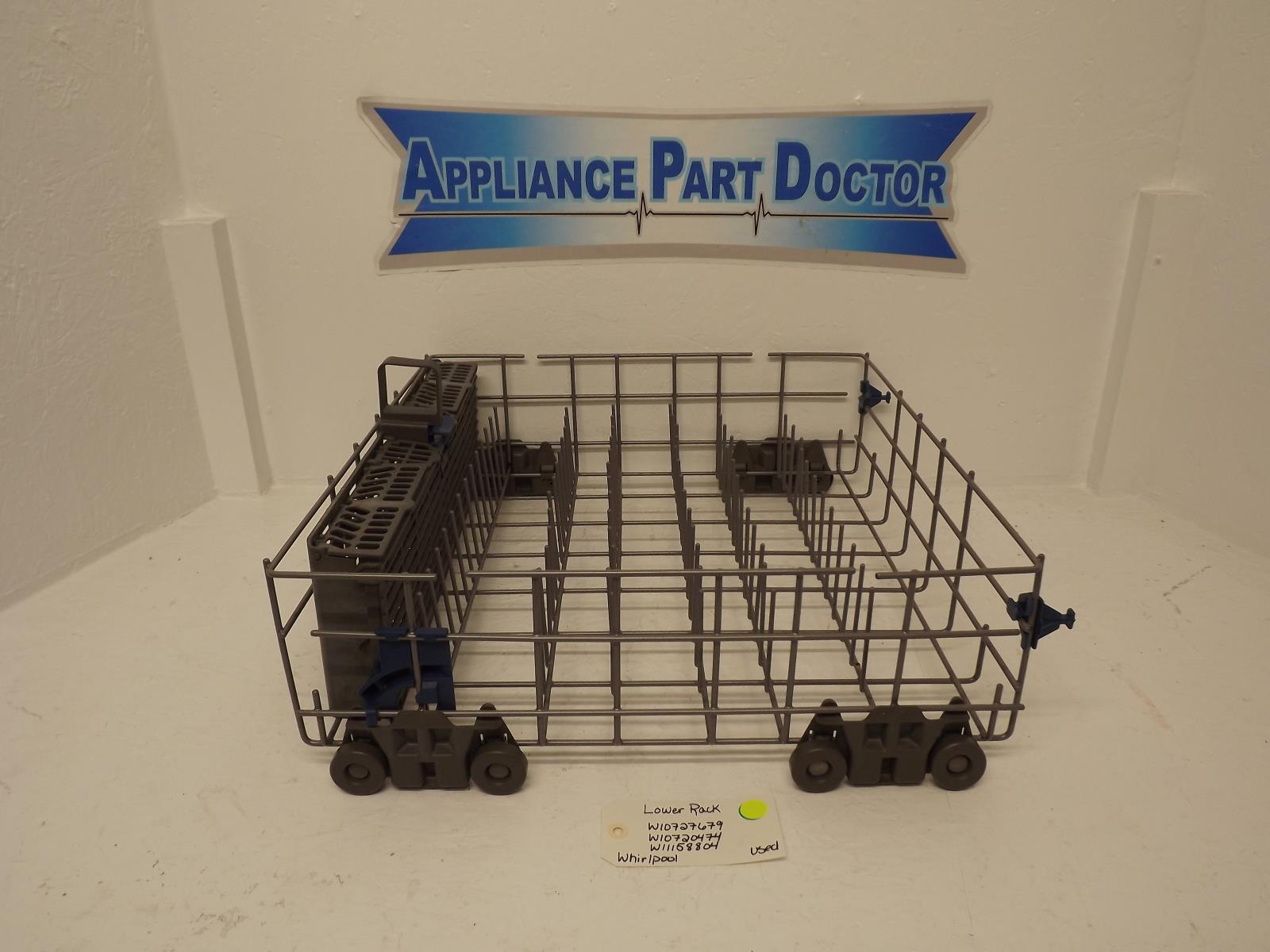 Whirlpool Dishwasher W10727679 W10720474 W11158804 Lower Rack Used Whirlpool Dishwasher W10727679 W10720474 W11158804 Lower Rack Used